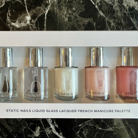 Static Nails Liquid Glass Lacquer French Manicure Set **SOLD - Picture 5 of 5